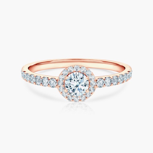 Pierścionek zaręczynowy This is Love: różowe złoto, diament